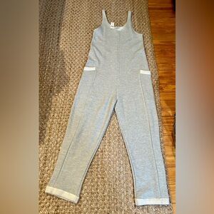 Anthropologie Gray Jumpsuit medium